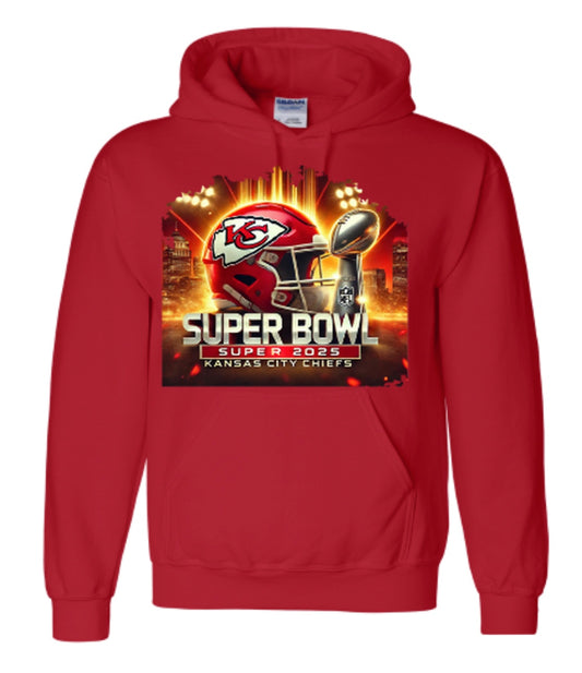 KC Chiefs Super Bowl 25 Trophy Helmet